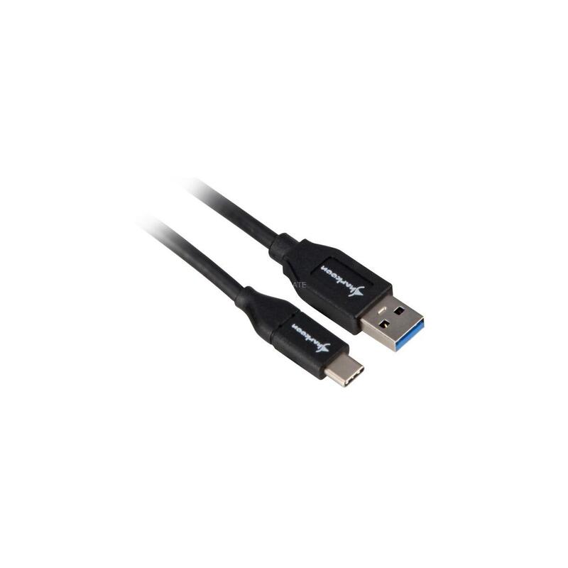 cable-sharkoon-usb-32-gen-2-usb-a-macho-usb-c-macho-negro-1-metro-4044951021147