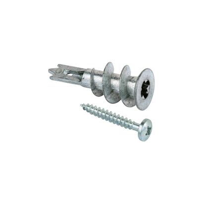 fischer-tacos-para-placas-de-yeso-metalico-gkm-12-plateados-100-unidades-con-tornillo-40432