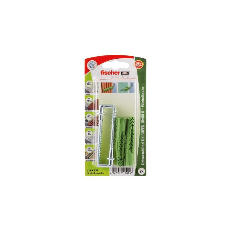 taco-universal-fischer-ux-green-10x60-r-wh-k-verde-2-piezas-con-gancho-angular-520709