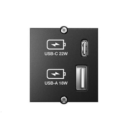 bachmann-917227-toma-de-corriente-usb-a-usb-c-negro