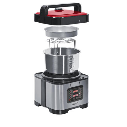steba-dd-1-eco-5-l-negro-rojo-acero-inoxidable-900-w-cocedor-al-vapor-rojoplateado-5-l-negro-rojo-acero-inoxidable-acero-inoxida