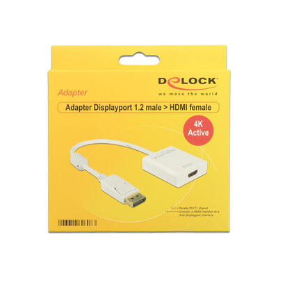 delock-active-adapter-displayport-12-hdmi-socket-4k-white-20-cm-62608