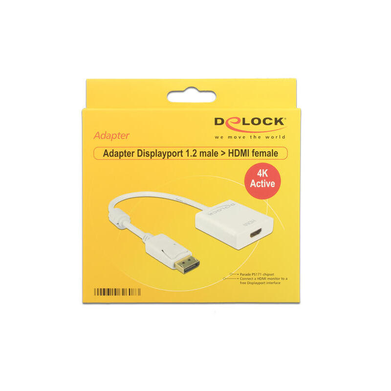delock-active-adapter-displayport-12-hdmi-socket-4k-white-20-cm-62608