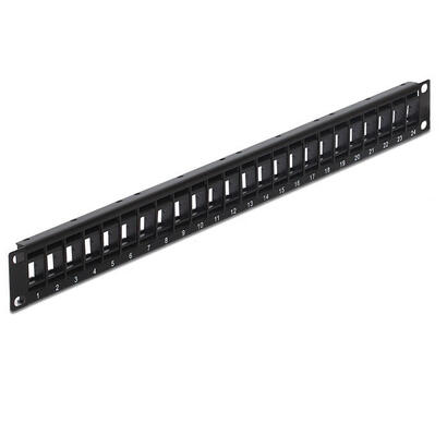 delock-43340-panel-de-parcheo-patch-panel-negro-metal-plastico-montaje-en-bastidor-44-mm-115-mm-4826-mm