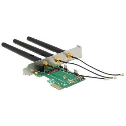 delock-89568-tarjeta-pci-express-x1-1-x-ranura-de-clave-a-m2-interna-con-3-antenas-externas-factor-de-forma-de-bajo-perfil