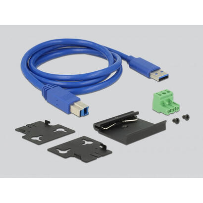 delock-external-industry-hub-7-x-usb-30-tipo-a-usb-hub-black-con-proteccion-esd-de-15-kv-63311