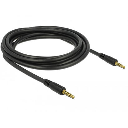 delock-85698-cable-conector-estereo-de-35-mm-de-5-pines-macho-a-macho-de-3-m-negro