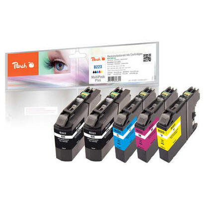 tinta-peach-pi500-135-brother-lc-223-negro-cian-magenta-amarillo-15-ml-76-ml-725-paginas-multipack