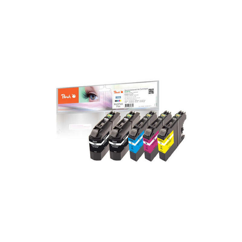 tinta-peach-pi500-135-brother-lc-223-negro-cian-magenta-amarillo-15-ml-76-ml-725-paginas-multipack
