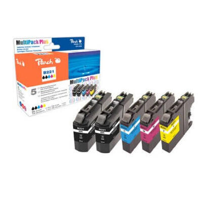 tinta-peach-ink-saving-pack-plus-pi500-179-compatible-con-brother-lc-221-pi500-179