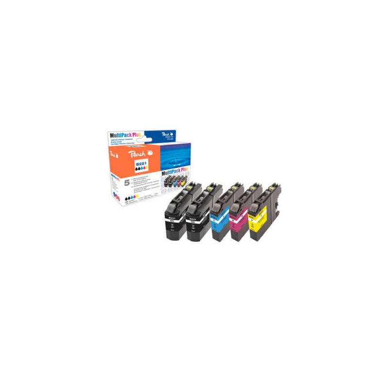 tinta-peach-ink-saving-pack-plus-pi500-179-compatible-con-brother-lc-221-pi500-179
