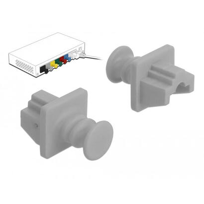 delock-86508-tapon-antipolvo-para-puerto-10-piezas-rj-45-tapa-protectora-gris-rj-45-plastico-gris-conmutador-dispositivo-de-red-