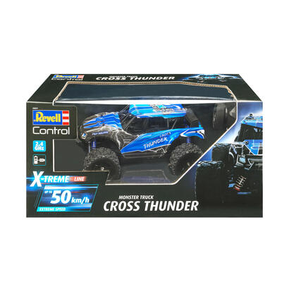 revell-cross-thunder-modelo-controlado-por-radio-monster-truck-motor-electrico-118-radiocontrol-negroazul-monster-truck-118-14-a