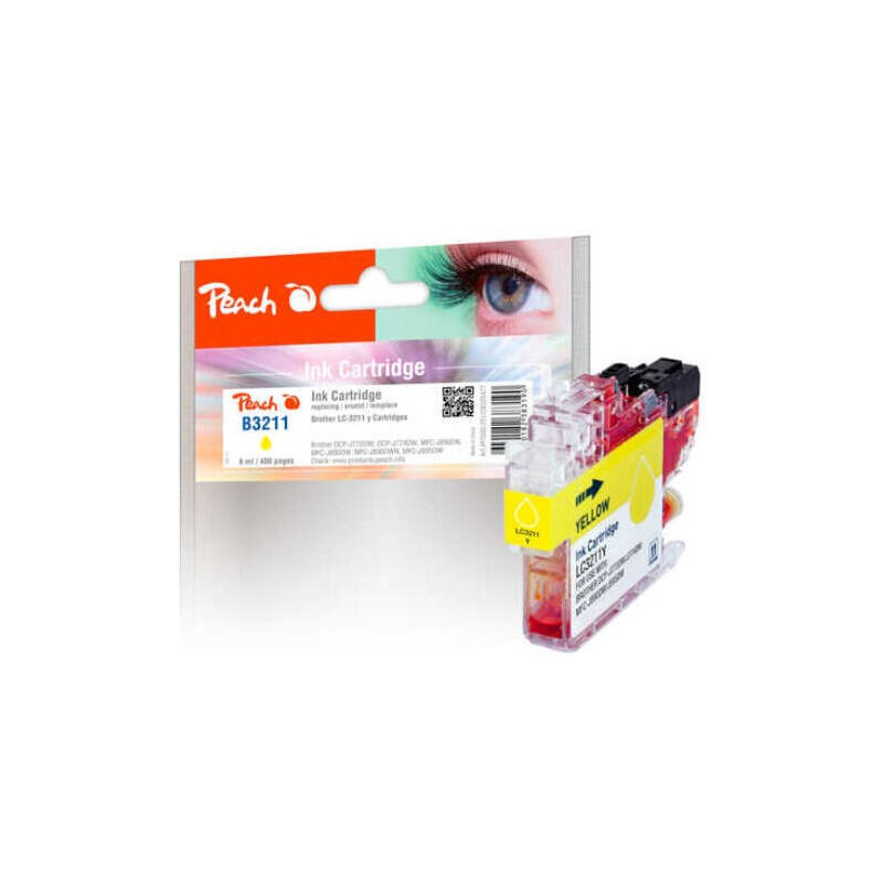 tinta-melocoton-amarilla-pi500-251-compatible-con-brother-lc-3211y-pi500-251