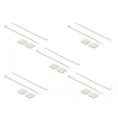 base-de-fijacion-de-delock-25-x-25-mm-con-union-de-cable-l-150-x-w-36-mm-de-blanco-10-pares-18677