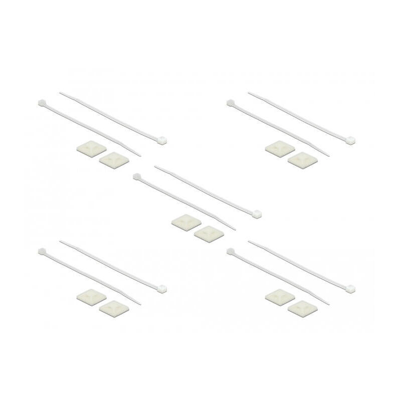 base-de-fijacion-de-delock-25-x-25-mm-con-union-de-cable-l-150-x-w-36-mm-de-blanco-10-pares-18677