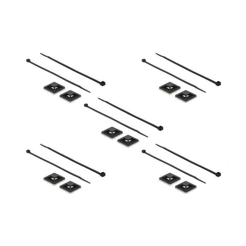 delock-18674-soporte-para-brida-negro-nylon-10-piezas-atacables-negro-negro-nylon-10-piezas