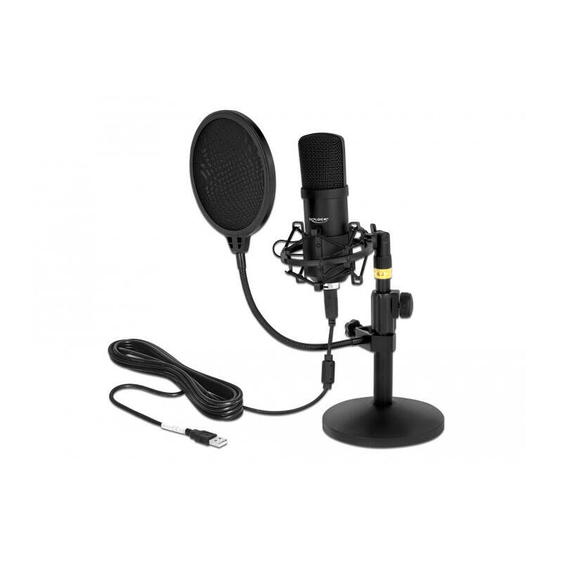 delock-professional-usb-condensador-microfono-negro-configurado-para-podcasting-y-juegos-66300