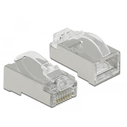 delock-86474-rj45-para-prensadocortecurva-macho-cat6-stp-20-piezas