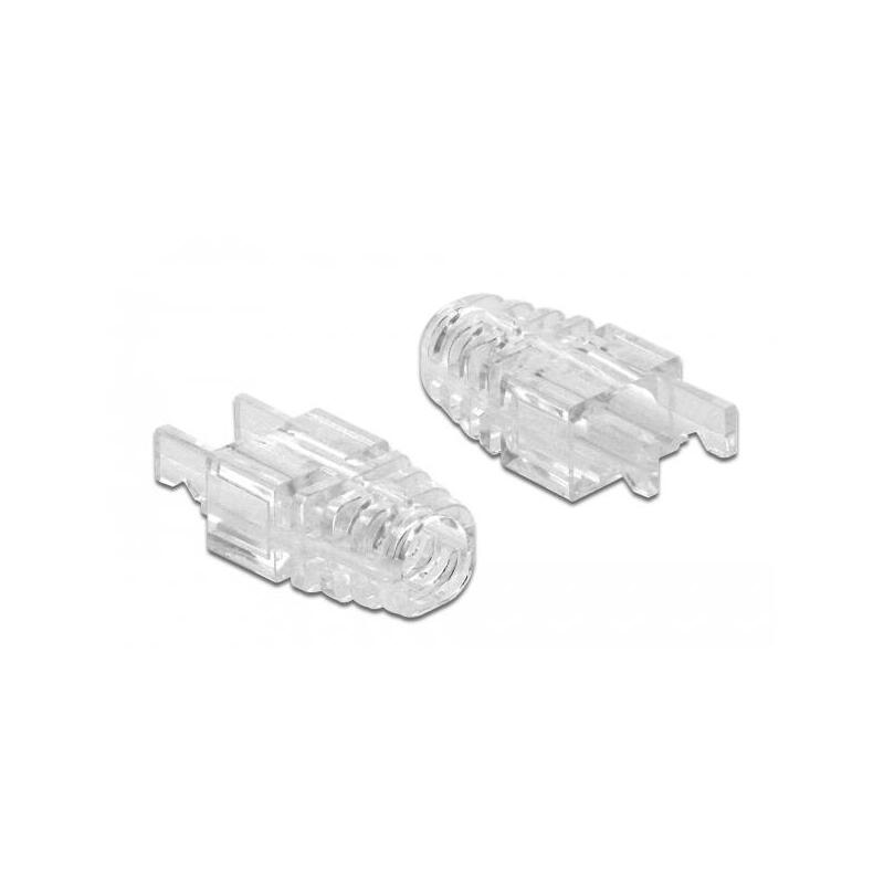 delock-86471-protector-de-cable-transparente-20-piezas-doble-proteccion-transparente-rj-45-transparente-20-piezas