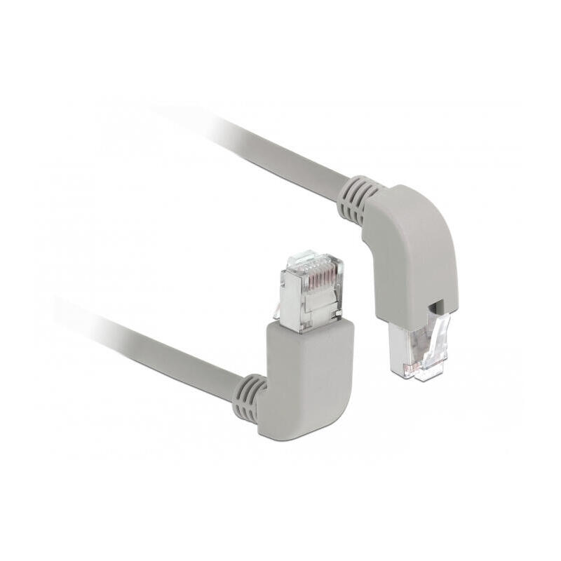 cable-de-parche-de-delock-rj45-cat6a-sftp-gray-50-cm-enchufes-angulados-1x-arriba-1x-debajo-85870