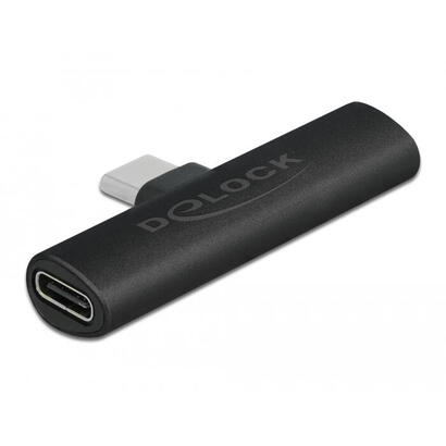 adaptador-de-delock-usb-20-conector-usb-c-90-2x-usb-c-socket-black-pd-compre-con-hasta-60-vatios-64114