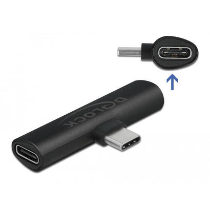 adaptador-de-delock-usb-20-conector-usb-c-90-2x-usb-c-socket-black-pd-compre-con-hasta-60-vatios-64114