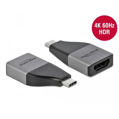 adaptador-de-delock-usb-32-gen-1-conector-usb-c-socket-hdmi-graynegro-4k-60hz-hdr-64119
