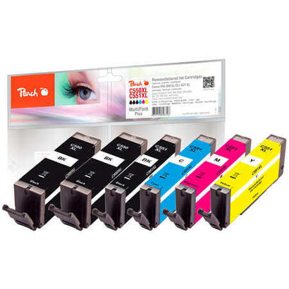 paquete-de-ahorro-de-tinta-peach-plus-pi100-188-compatible-con-canon-pgi-550xl-cli-551xl-pi100-188