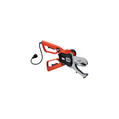 blackdecker-gk1000-tijeras-podadoras-electricas-serrucho-podador-naranjanegro-negro-naranja-100-mm