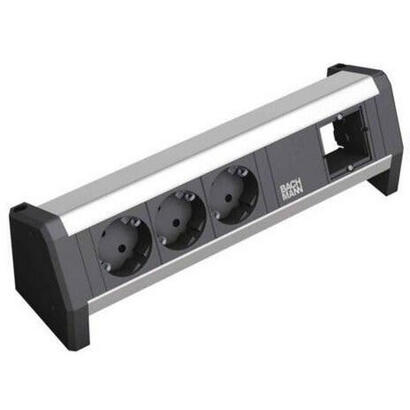 bachmann-3x-schuko-1x-gst18-base-multiple-3-salidas-ac-negro-plata