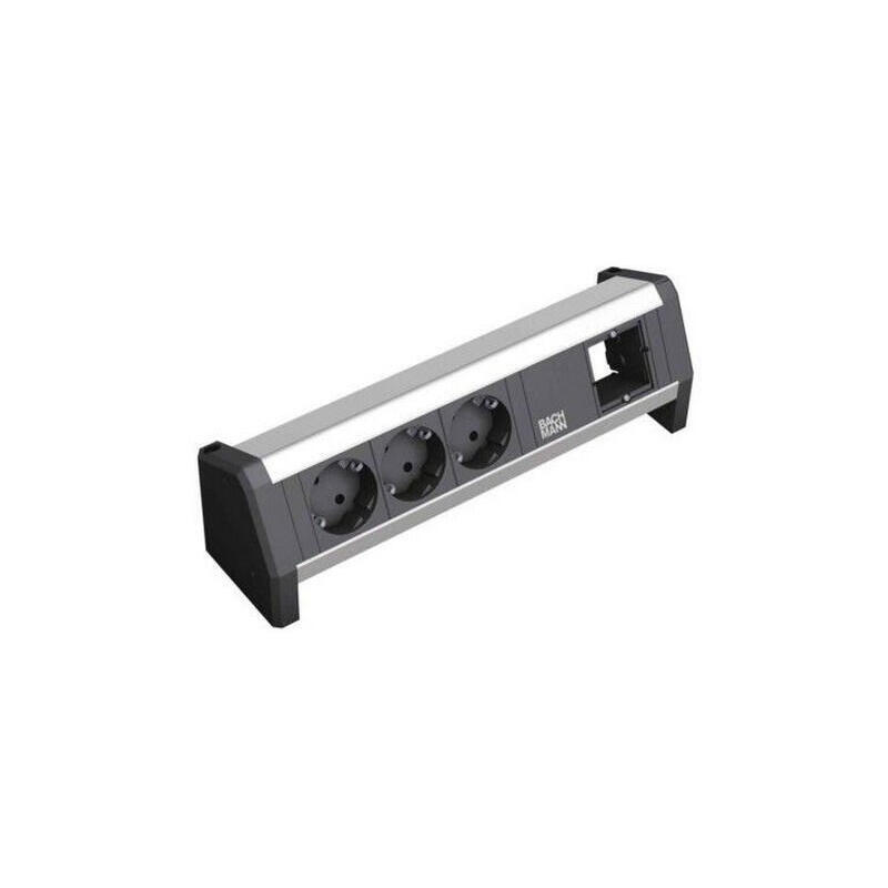 bachmann-3x-schuko-1x-gst18-base-multiple-3-salidas-ac-negro-plata