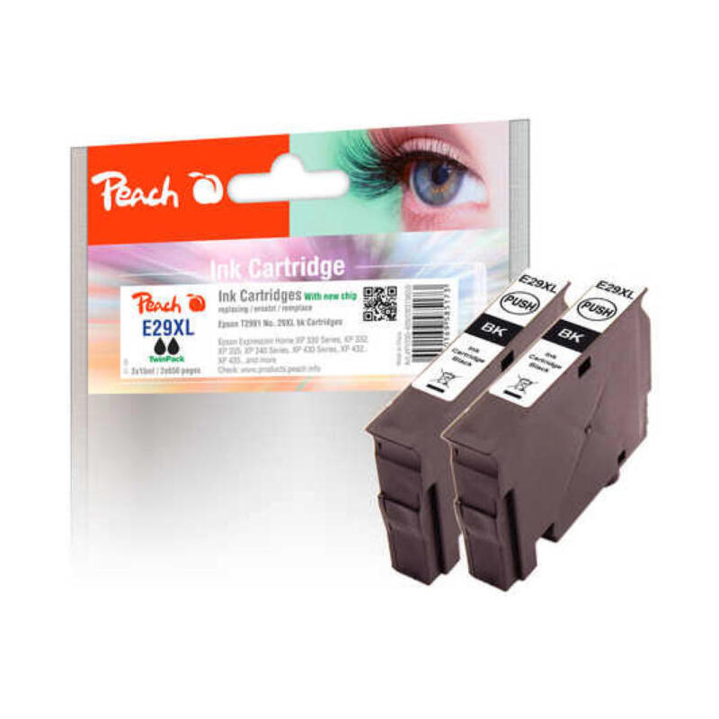 tinta-peach-ink-twinpack-negro-pi200-409-compatible-con-epson-29xl-t2991-pi200-409