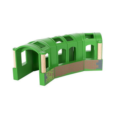 brio-world-33709-tunel-de-modulos-ferrocarril-verde-tunel-ninonina-3-anos-verde