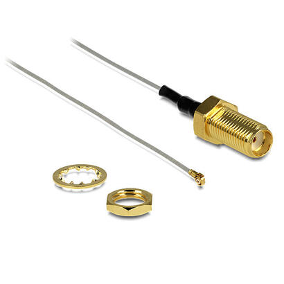 cable-de-antena-delock-sma-socket-mhf-iii-ufl-lp-040-gris-negro-88812