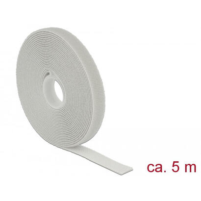 delock-18276-velcro-gris-1-piezas-atacables-gris-gris-13-mm-5-m-1-piezas-bolsa-de-plastico