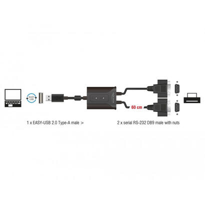 cable-de-adaptador-delock-easy-usb-20-conector-usb-a-2x-en-serie-rs-232-rs-232-black-cable-06-metros-63950