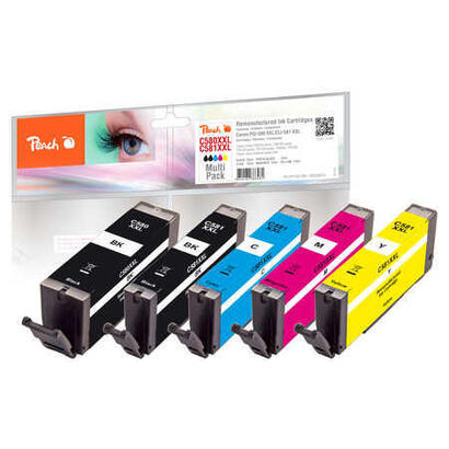 tinta-peach-pi100-396-5-piezas-compatible-canon-super-alto-rendimiento-negro-cian-magenta-foto-negro-amarillo-extra-super-alto-r