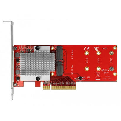 delock-90305-tarjeta-y-adaptador-de-interfaz-interno-m2-pcie-m2-perfil-bajo-pcie-30-asmedia-asm2824-32-gbits