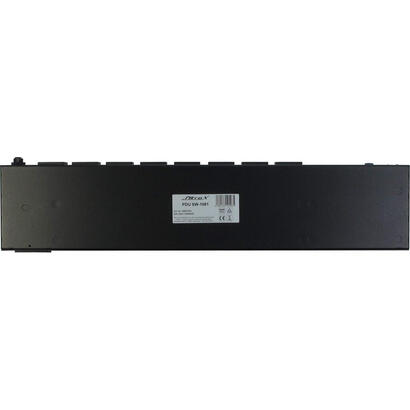 inter-tech-sw-1081-unidad-de-distribucion-de-energia-pdu-8-salidas-ac-1u-negro-regleta-negro-conmutado-1u-horizontal-acero-inoxi