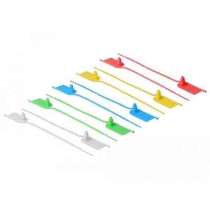 delock-18826-presilla-brida-reutilizable-de-plastico-colores-surtidos-10-piezas-atacables-brida-reutilizable-de-plastico-colores