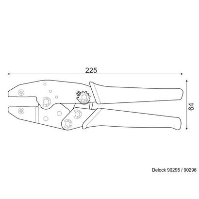 alicates-de-engarzadores-coaxados-universales-de-delock-negroamarillo-crimpzange-por-6-diametro-diferente-90295