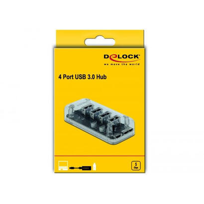 delock-externo-usb-30-hub-con-4-puertos-cubo-usb-transparente-64087