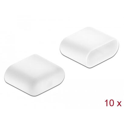 proteccion-de-polvo-de-delock-para-enchufes-usb-tipo-c-tapa-protectora-blanca-10-piezas-64096