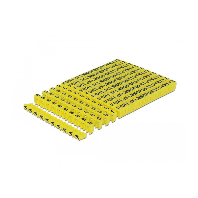 delock-18303-clips-marcadores-de-cables-a-z-amarillos-260-unidades