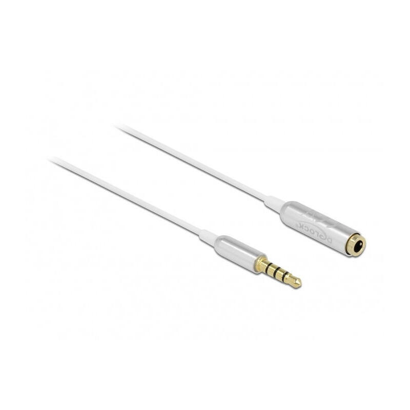 delock-66072-cable-de-extension-de-audio-jack-estereo-de-35-mm-4-pines-macho-a-hembra-ultra-slim-05-m-blanco