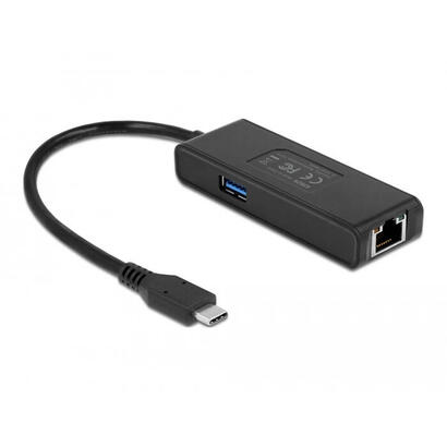 delock-usb-32-gen-1-adaptador-conector-usb-c-rj-45-usb-a-socket-negro-15-cm-gigabit-lan-63826