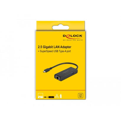 delock-usb-32-gen-1-adaptador-conector-usb-c-rj-45-usb-a-socket-negro-15-cm-gigabit-lan-63826