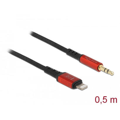 cable-delock-de-audio-conector-lightning-de-8-pines-conector-jack-de-35-mm-3-pines-negrorojo-50-cm-86586