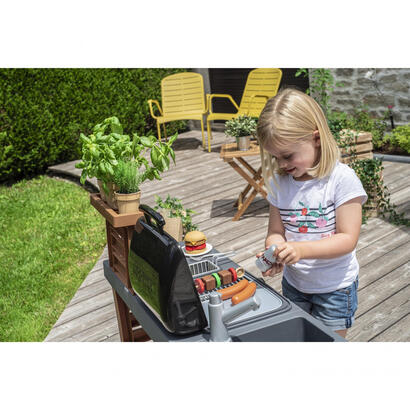 smoby-garden-kitchen-juega-a-la-cocina-grismarron-7600312004